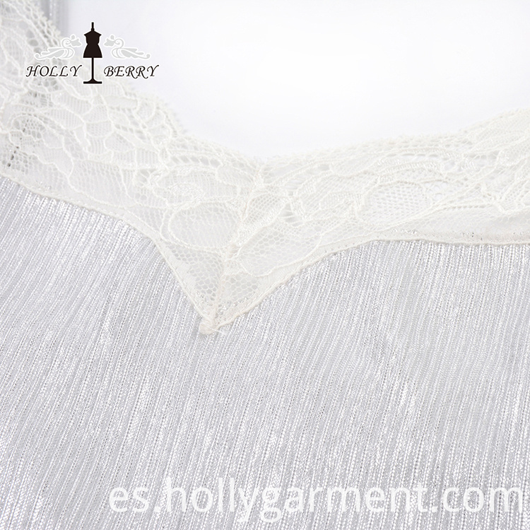 Vestido de encaje suave con cuello en V V-neck Soft Lace Dress